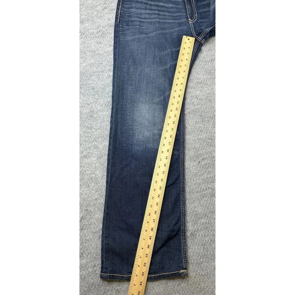 BKE Tyler Jeans Mens 36XL 36x33 Dark Wash Straight Leg Thick Stitch ABM4293
